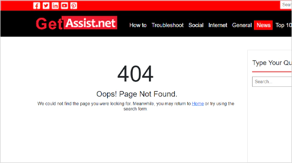 404 Page