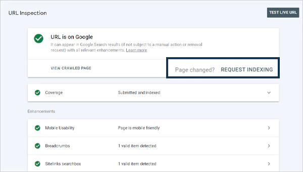 Indexed by Google