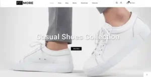 Fitmore WordPress theme for shoe e-commerce