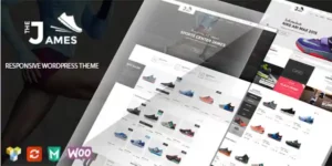 James footwear wordpress theme 