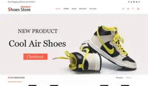Shoe store WordPress theme