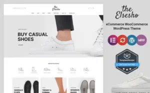 The Elseshowordpress theme for a shoe store