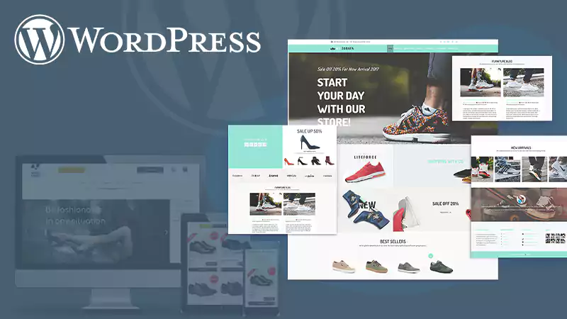 shoe store word press ideas