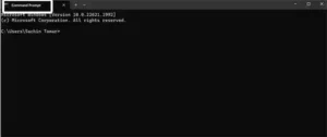 Open a ‘Command Prompt’ on your operating system.