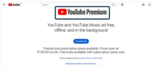Signed in and subscribed to YouTube Premium.