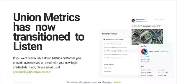 Union Metrics Tool Website