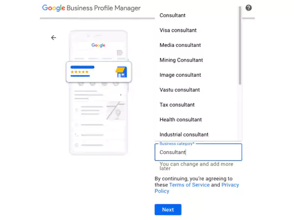 business name