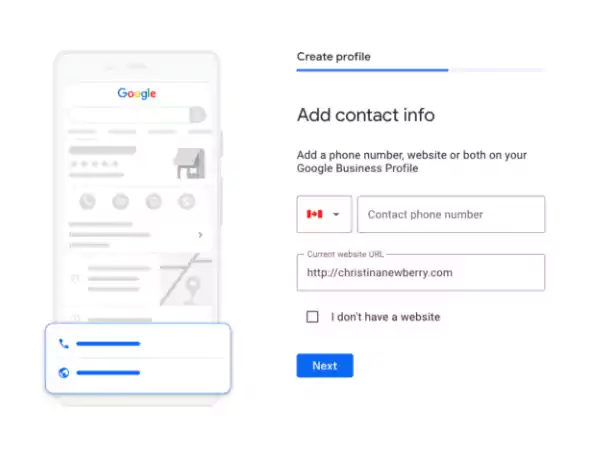 contact info