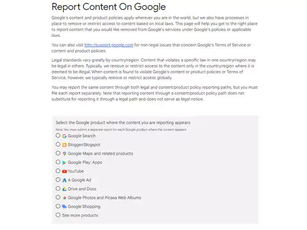 report content