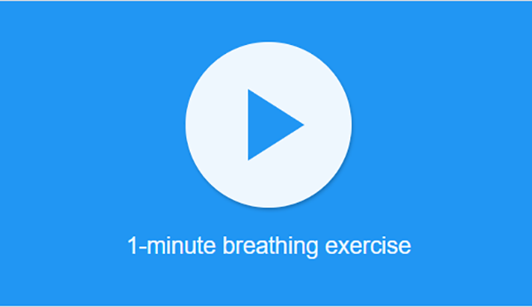 1 minute breathing exercise