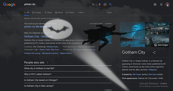 Batman Easter Egg