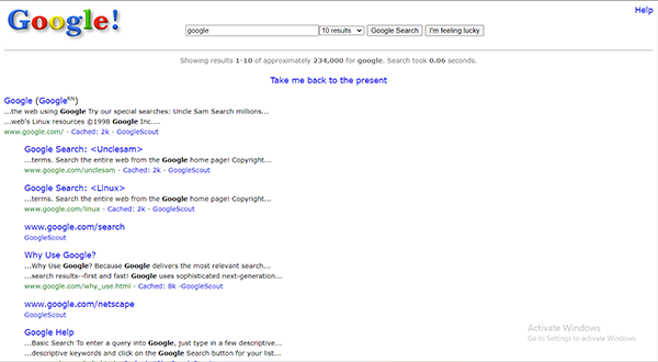 Google In 1998