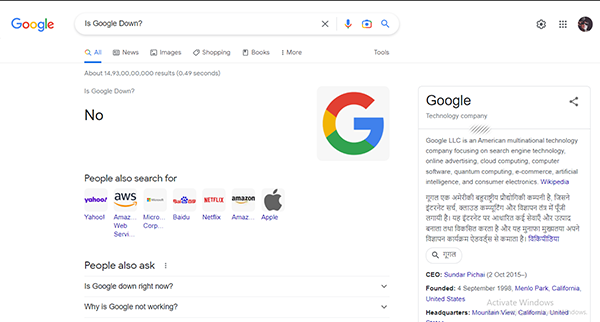 Is Google Down