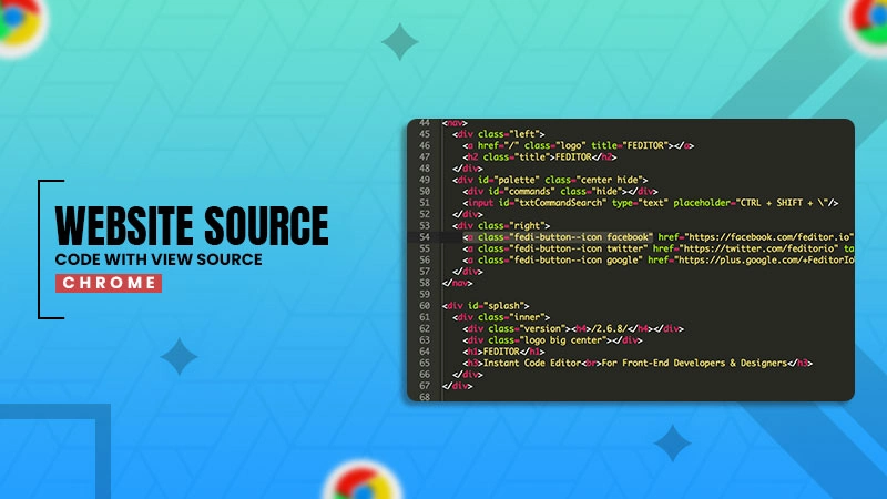 website source code with view source chrome