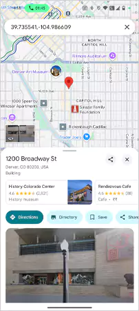 click on the pin