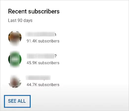 Click on the SEE ALL