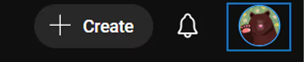 Click on the profile picture
