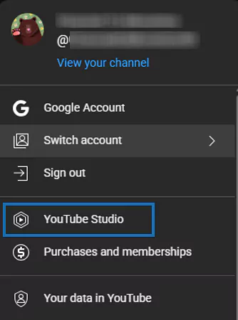 Go for the YouTube Studio