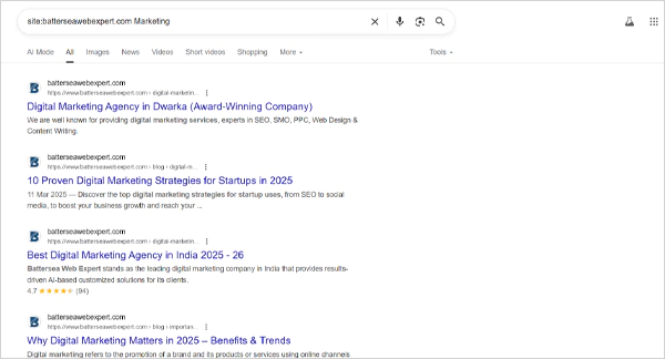 Search the word or phrase on the website
