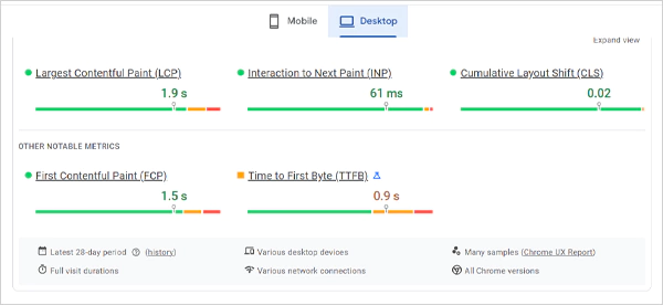 Speed up pages