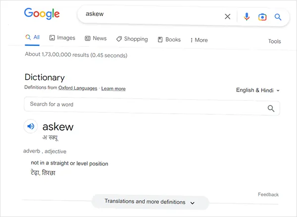 Askew