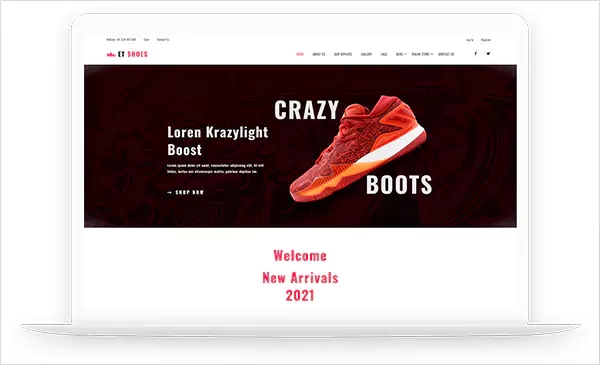 ET Store Footwear WordPress theme