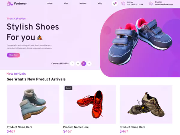 Footwear WordPress theme