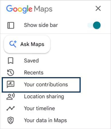 Head over to Your Contributions