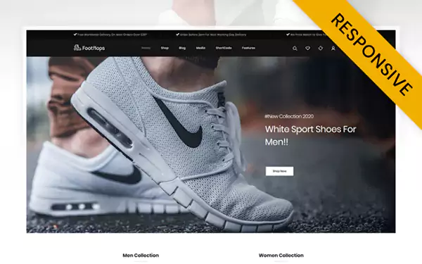 Professional WordPress theme for Footflops