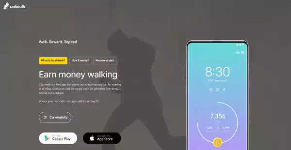 The-CashWalk-website