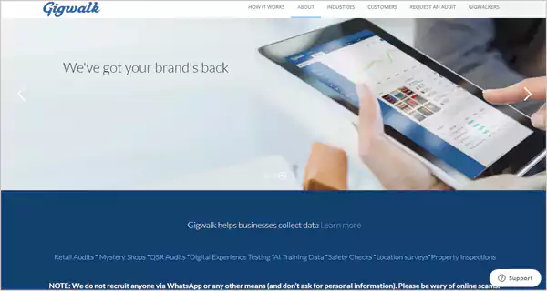 The-Gigwalk-web-page