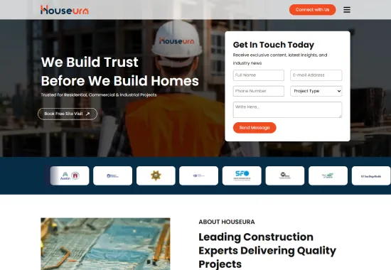 Houseura Website Website Development Case Study