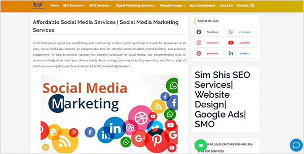 Sim Shis SEO Service