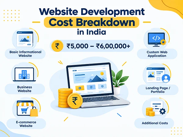 Website Development Cost Breakdown in India