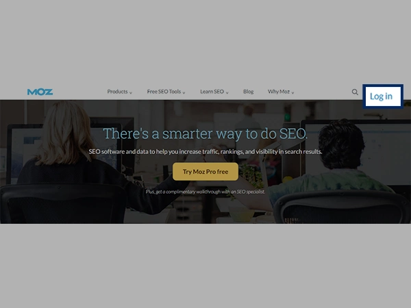 Moz Link Explorer login Step