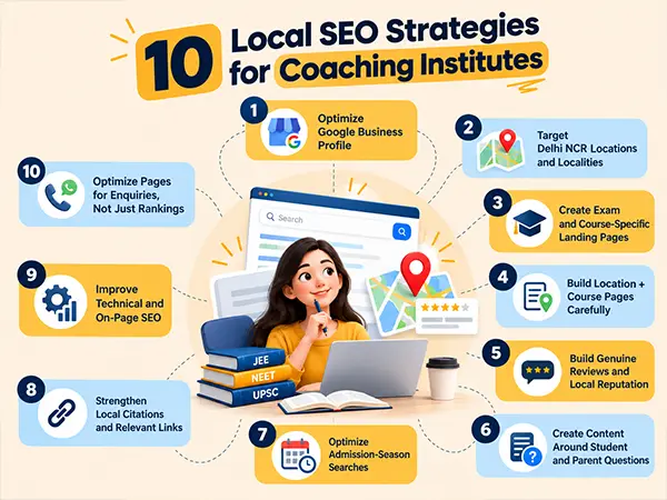 10 Local SEO Strategies for Coaching Institutes