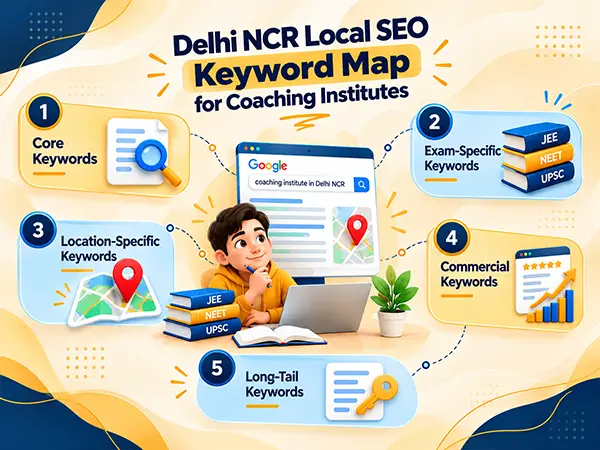 Delhi NCR Local SEO Keyword Map for Coaching Institutes