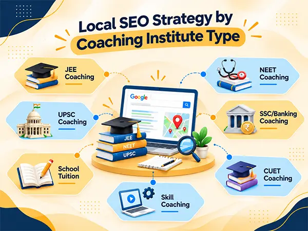 Local SEO Strategy by Coaching Institute Type