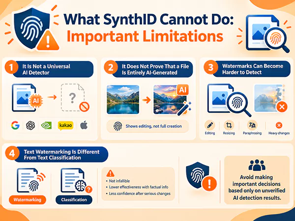 What SynthID Cannot Do Important Limitations